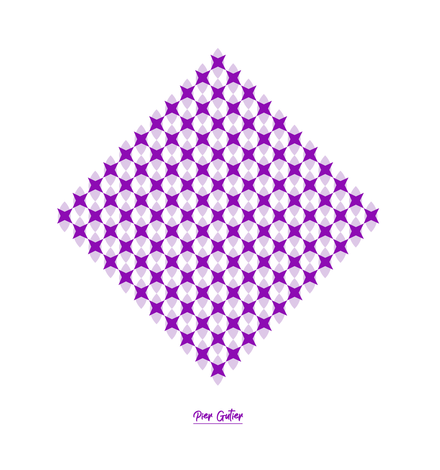 Purple White by Pier Gutier #50